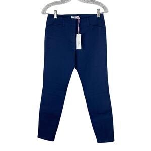 Vineyard Vines NWT Women's Skinny Utility Pant Solid Size 0 Nautical Navy Blue